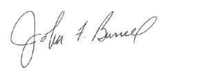 Signature of Executive Director John Burrell